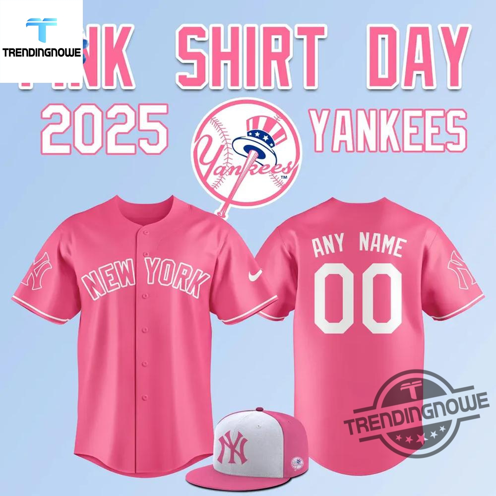 New York Yankees Pink Shirt Day 2025 Baseball Jersey 7 New York Yankees Pink Shirt Day 2025 Baseball Jersey