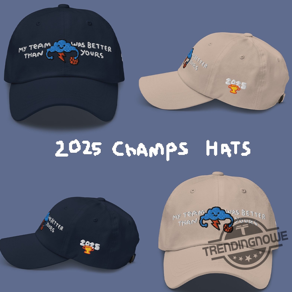 Okc Thunder 2025 Championship Hats 9 OKC Thunder 2025 Championship Hats