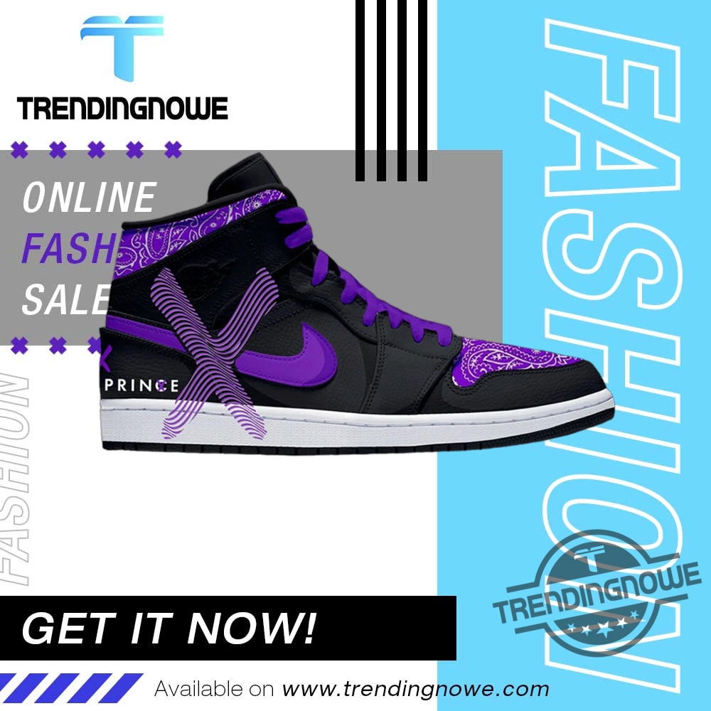 Limited Edition Wwe Finn Balor Purple Air Jordan 1 Sneakers