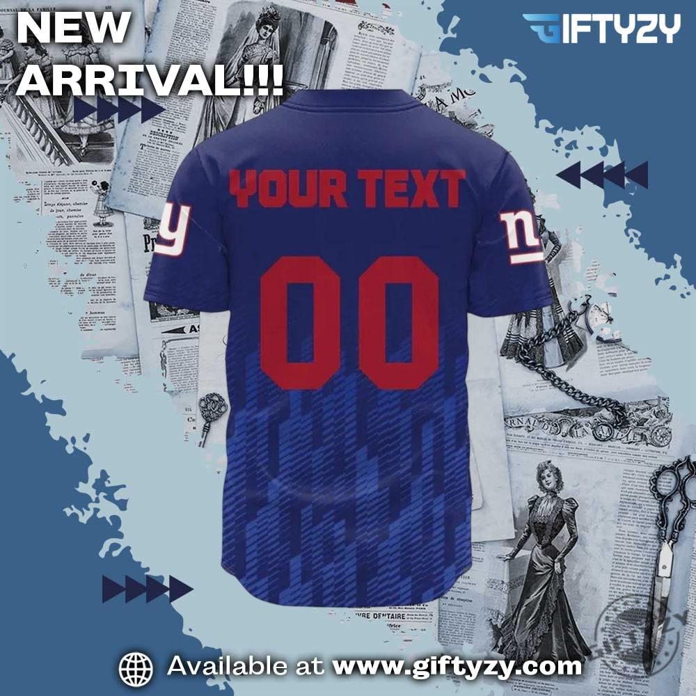 New York Giants Nfl Personalized Baseball Jersey Shirt 3 New York Giants NFL Personalized Baseball Jersey Shirt