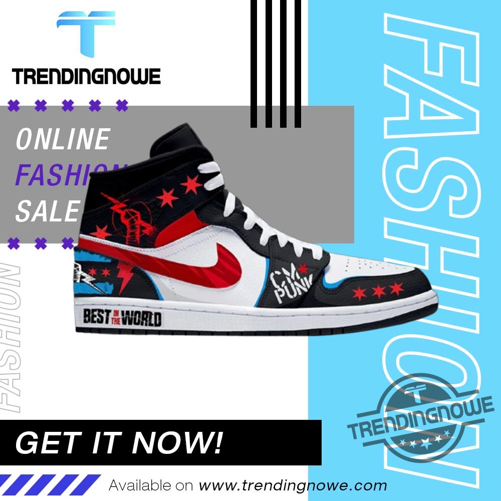 Wwe Cm Punk Air Jordan 1 Sneakers trendingnowe 1