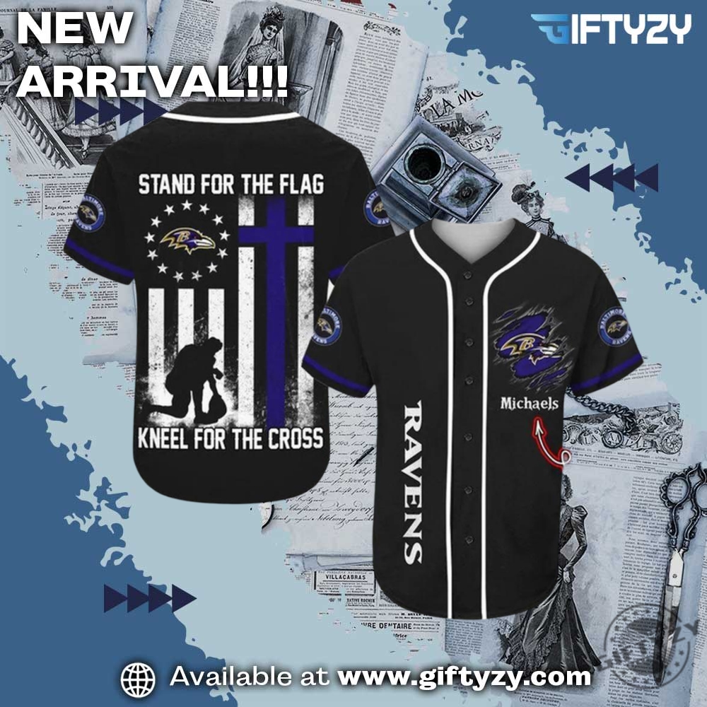 Baltimore Ravens Nfl Custom Name Baseball Jersey 5 Baltimore Ravens NFL Custom Name Baseball Jersey
