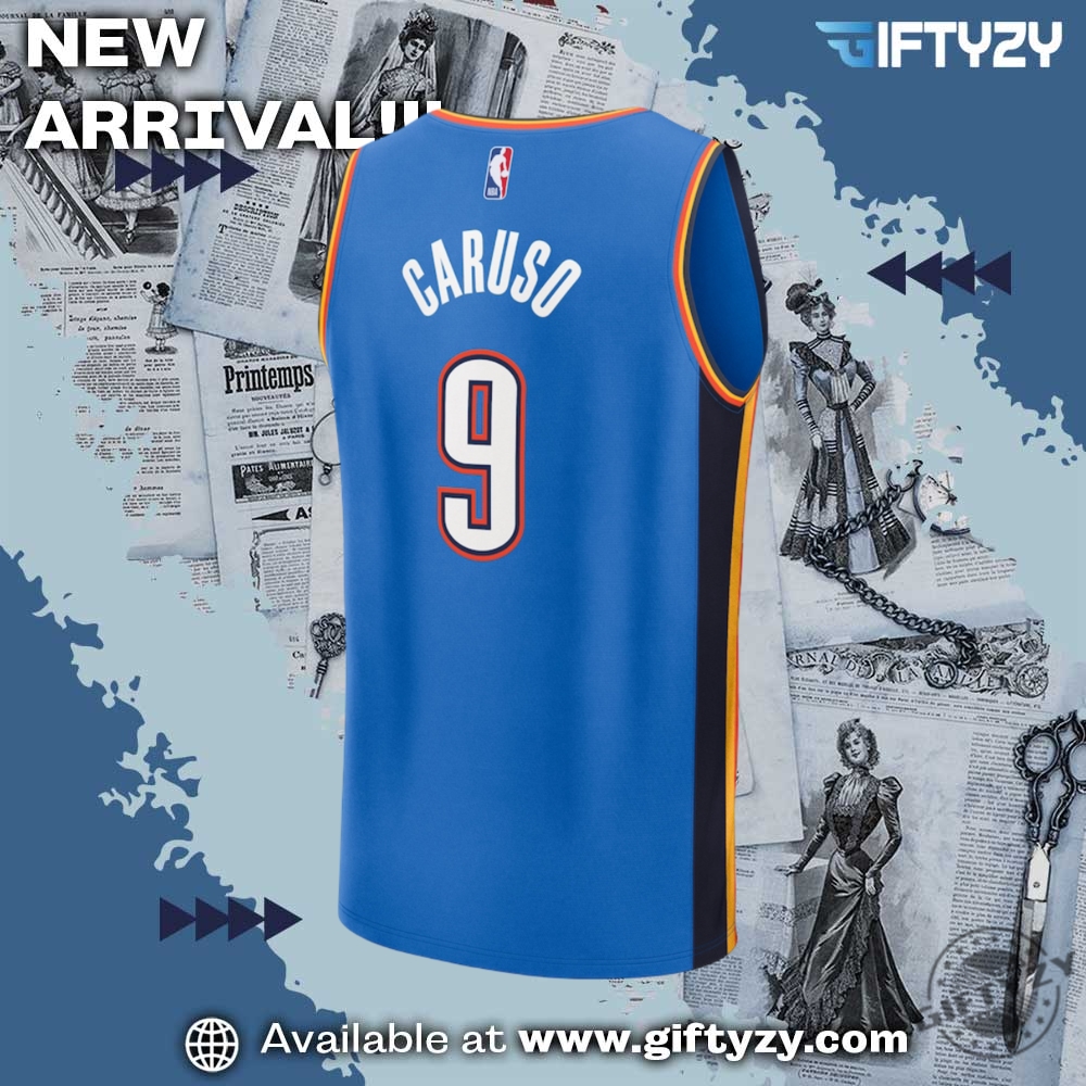 Alex Caruso Oklahoma City Thunder 2025 Nba Finals Champions Basketball Jersey 5 Alex Caruso Oklahoma City Thunder 2025 NBA Finals Champions Basketball Jersey