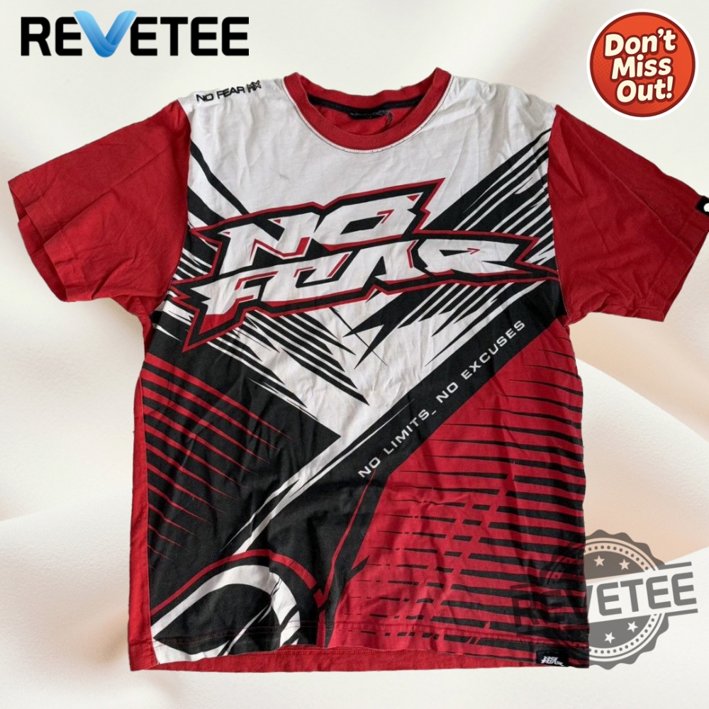 Vintage No Fear Motocross Moto Adrenaline 3D Shirt Hoodie Sweatshirt revetee 1