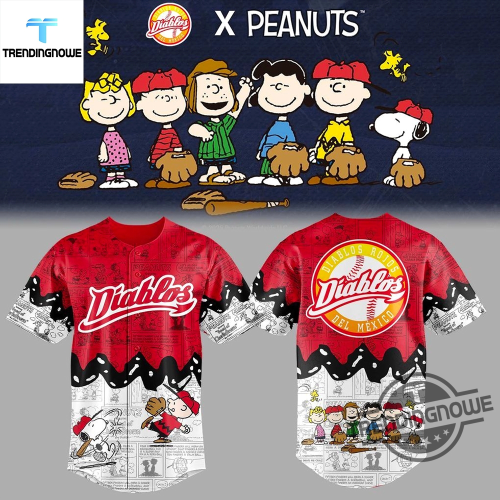 Diablos Rojos Del Mexico Peanuts 2025 New Jersey 6 Diablos Rojos Del Mexico Peanuts 2025 New Jersey