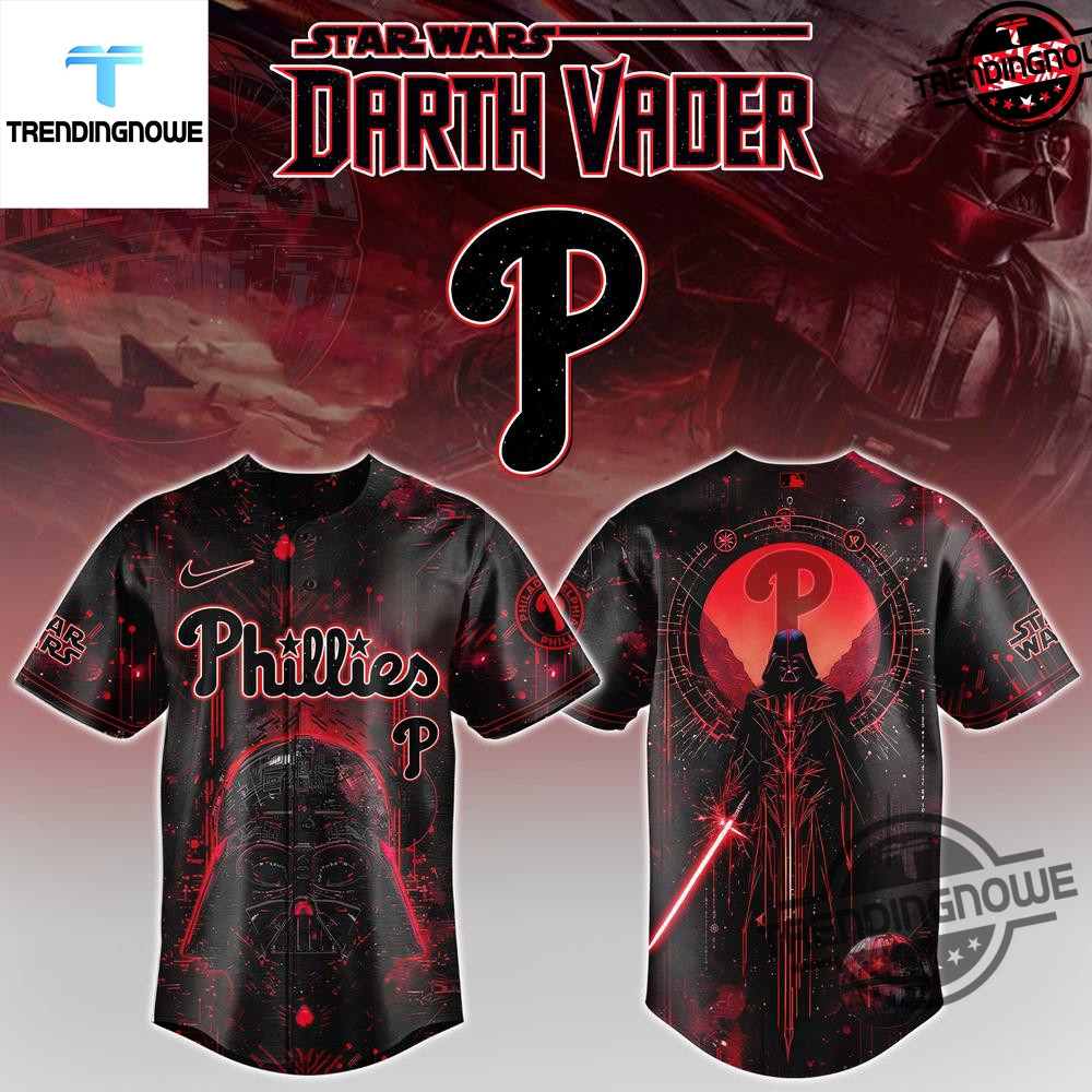 "Top 2025 Baseball Jerseys: Mexican Stars, LSU Tigers, and More!" 9 Philadelphia Phillies Star Wars Darth Vader 2025 Baseball Jersey