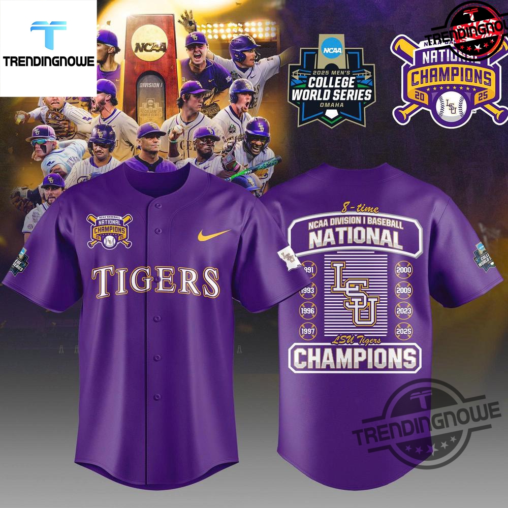 "Top 2025 Baseball Jerseys: Mexican Stars, LSU Tigers, and More!" 11 Lsu Tigers 8 Times National Champions 2025 Baseball Jersey