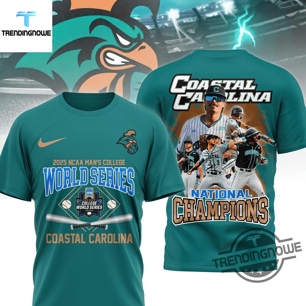 Coastal Carolina Ncaa World Series 2025 Champions Shirt trendingnowe 3