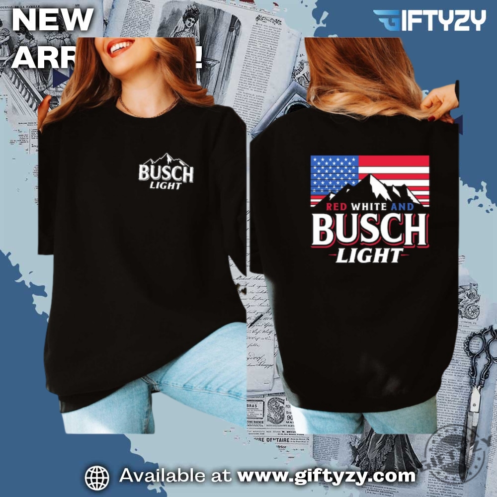 Music Summer Vibes Shirt 10 Red White And Busch Light Usa Beer Shirt