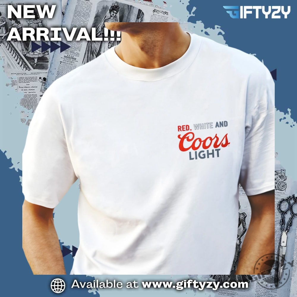 Music Summer Vibes Shirt 11 Coors Light 4Th Of July Shirt Red White Coors Light Tee
