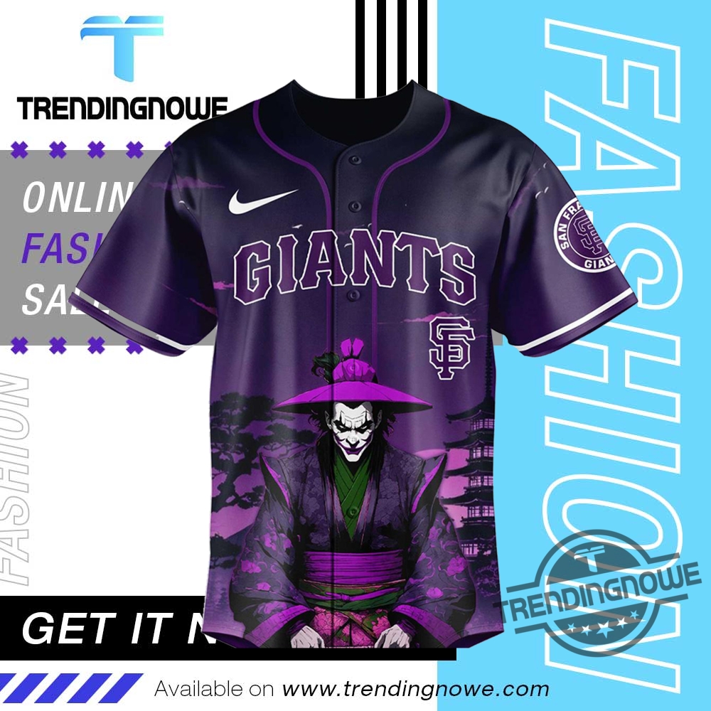 San Francisco Giants Dc Joker 2025 Baseball Jersey 8 San Francisco Giants DC Joker 2025 Baseball Jersey
