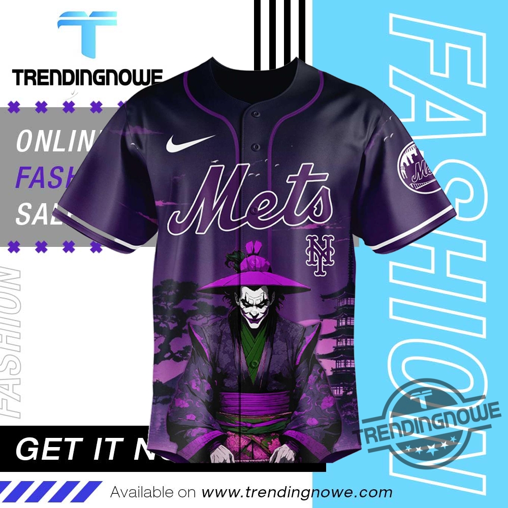 New York Mets Dc Joker 2025 Baseball Jersey 8 New York Mets DC Joker 2025 Baseball Jersey
