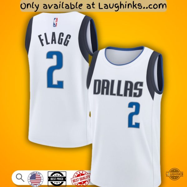 cooper flagg mavericks white basketball jersey full printed