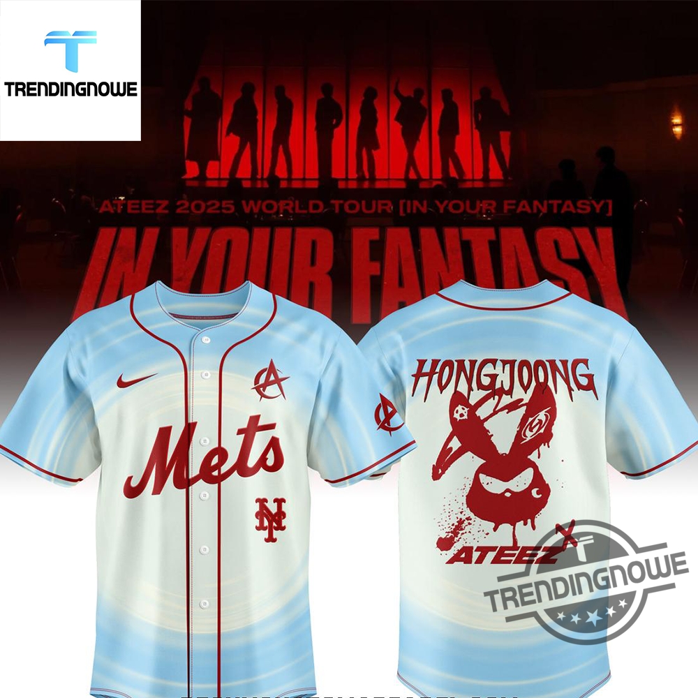 "Get the Ultimate 2025 Sports Gear: Jerseys and Draft Hats" 2 New York Mets Ateez 2025 World Tour In Your Fantasy Baseball Jersey