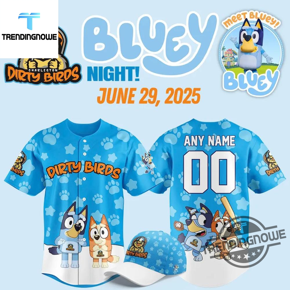 "Top 2025 Minor League Baseball Jerseys: Must-Have Collector's Items" 9 Charleston Dirty Birds Bluey Night 2025 Baseball Jersey