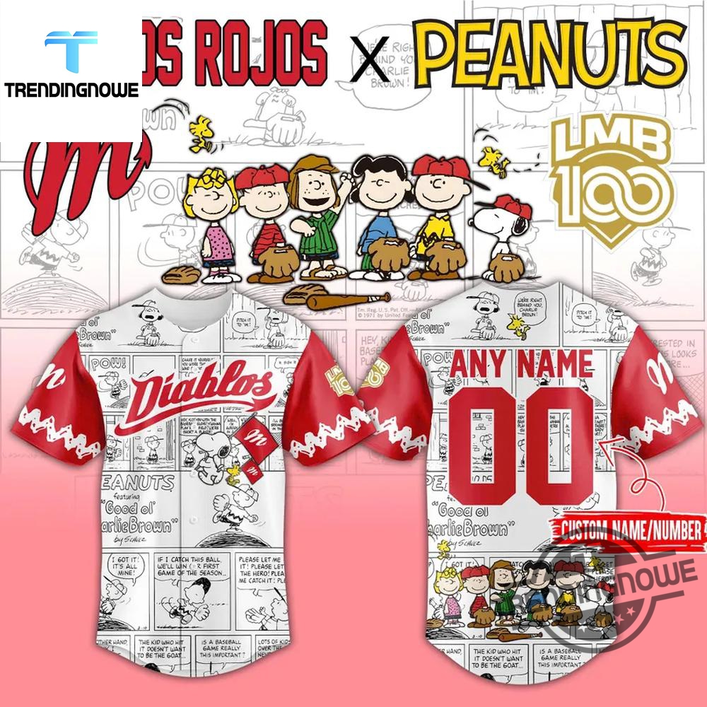 "Top 2025 Minor League Baseball Jerseys: Must-Have Collector's Items" 10 Diablos Rojos Del Mexico Peanuts 2025 Baseball Jersey