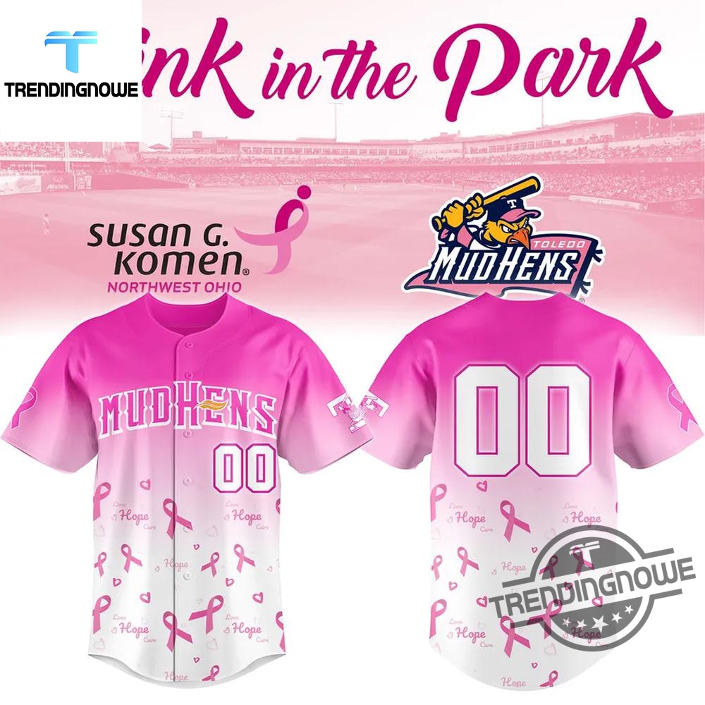 Toledo Mud Hens Pink In The Park 2025 Baseball Jersey 5 Toledo Mud Hens Pink In The Park 2025 Baseball Jersey