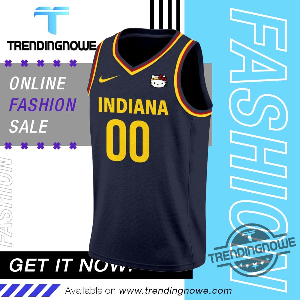 Indiana Fever Hello Kitty 2025 Basketball Jersey 8 Indiana Fever Hello Kitty 2025 Basketball Jersey