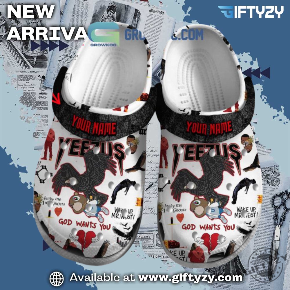 NFL teams, Music Crocs 22 Kayne West God Wants You Personalized Custom Name Crocs