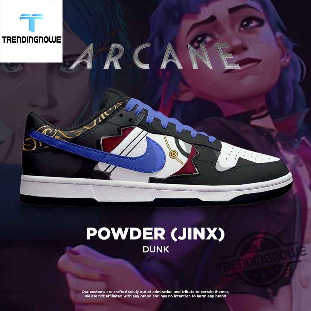"Stylish League of Legends Arcane Air Jordans and Dunks Collection" 8 League Of Legends Powder Arcane Dunk Low Shoes