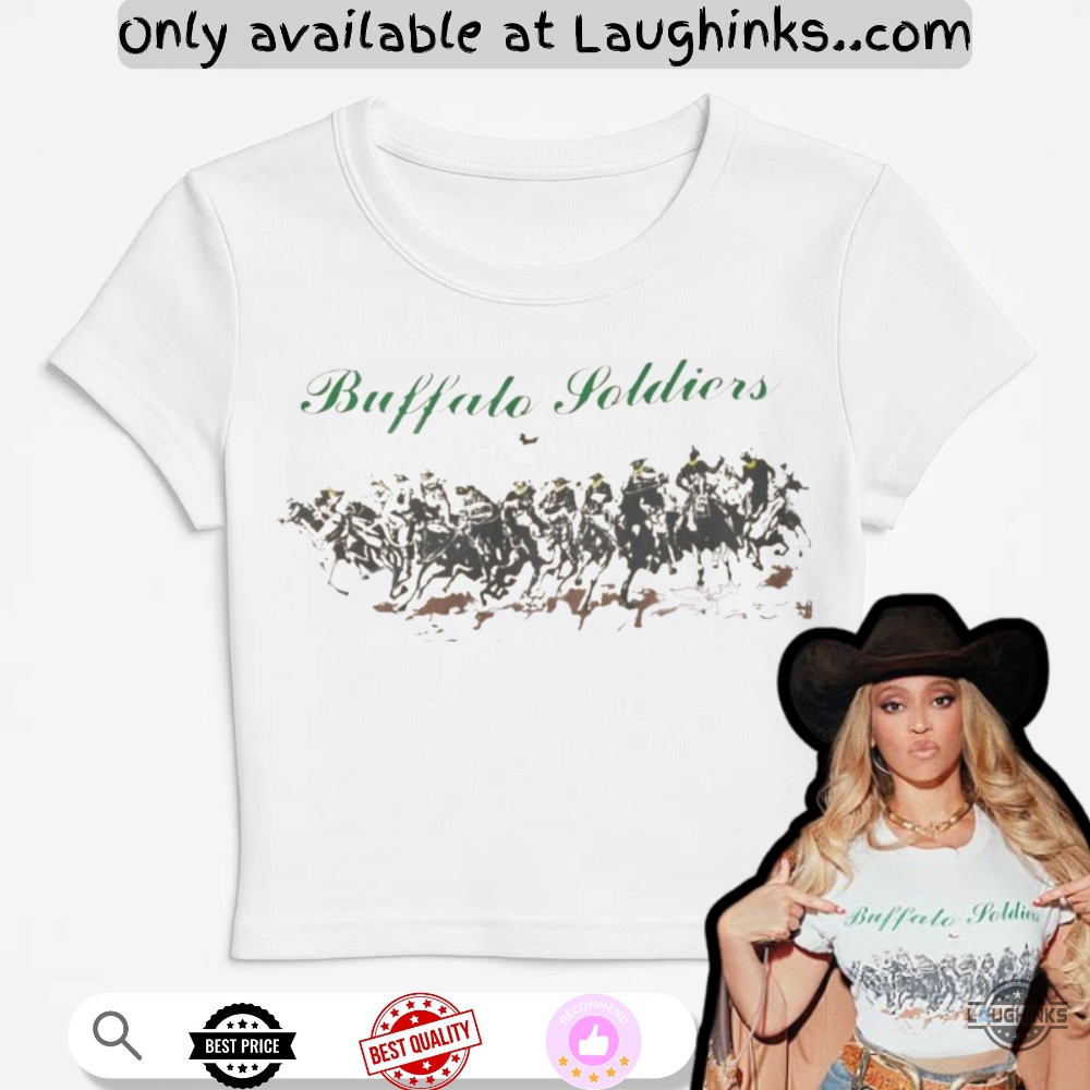 Beyoncé Buffalo Soldiers cowboy Carter Concert Controversy Baby Tee Shirt For Women 5 Beyoncé Buffalo Soldiers Cowboy Carter Concert Controversy Baby Tee Shirt for Women