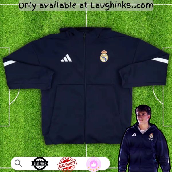 gonzalo garcia 2025 2026 real madrid adidas jacket full printed replica hoodie
