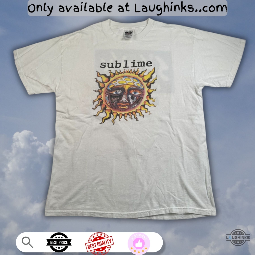 New Printed Sublime Sun Skunk Records Shirt 4 New printed Sublime Sun Skunk Records Shirt