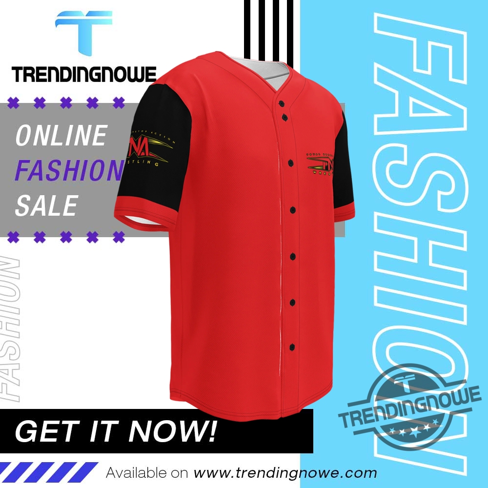 TNA Total Nonstop Action Wrestling 2025 Baseball Jersey 6 TNA Total Nonstop Action Wrestling 2025 Baseball Jersey