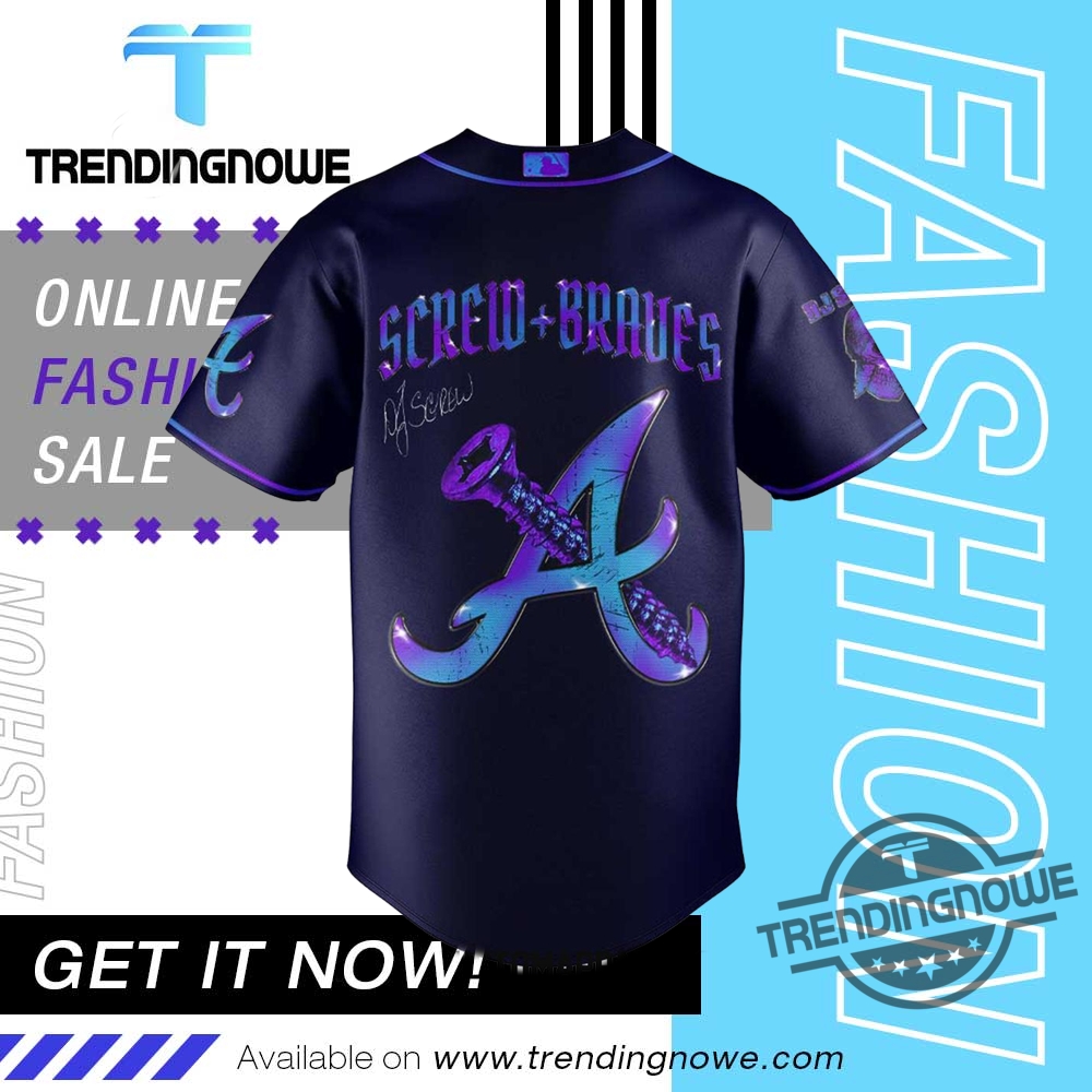 Atlanta Braves Honor All Time Dj Screw Baseball Jersey 9 Atlanta Braves Honor All Time DJ Screw Baseball Jersey