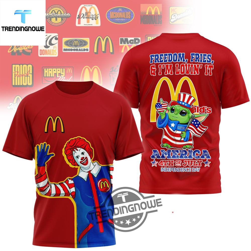 Mcdonalds Baby Yoda Happy Independence Day 2025 Shirt 8 McDonalds Baby Yoda Happy Independence Day 2025 Shirt