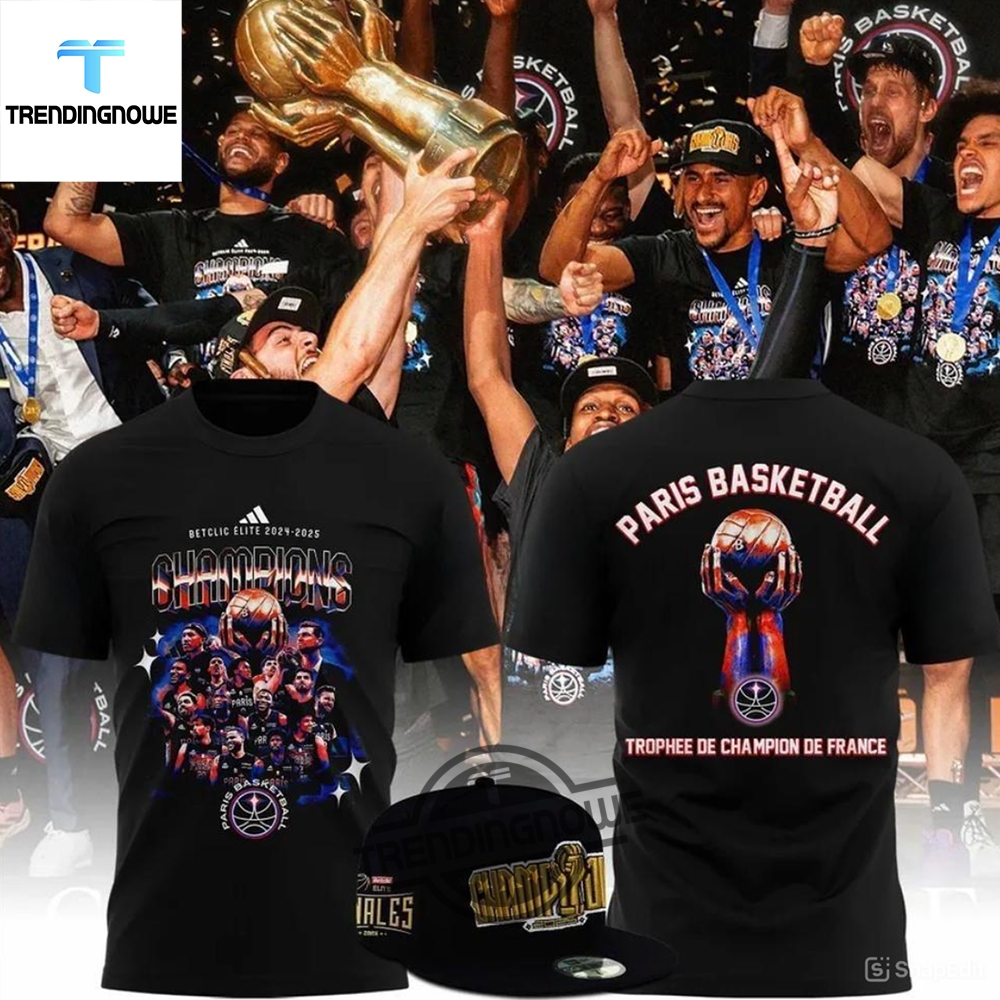 "Top 2025 Champion Shirts: Celebrate with Style and Spirit" 4 Paris Basketball 2025 Champions De France Shirt
