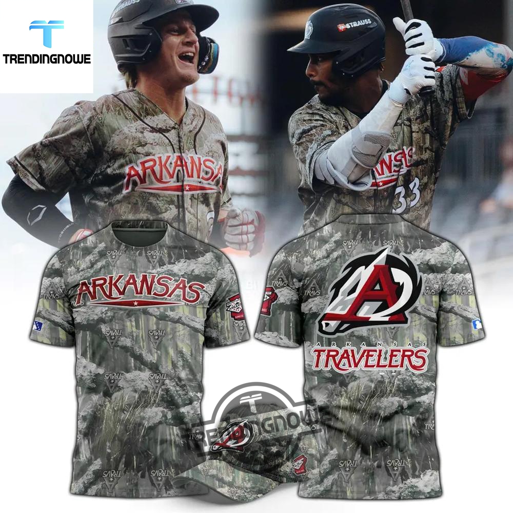 "Top 2025 Champion Shirts: Celebrate with Style and Spirit" 10 Arkansas Travelers 2025 Camo Shirt