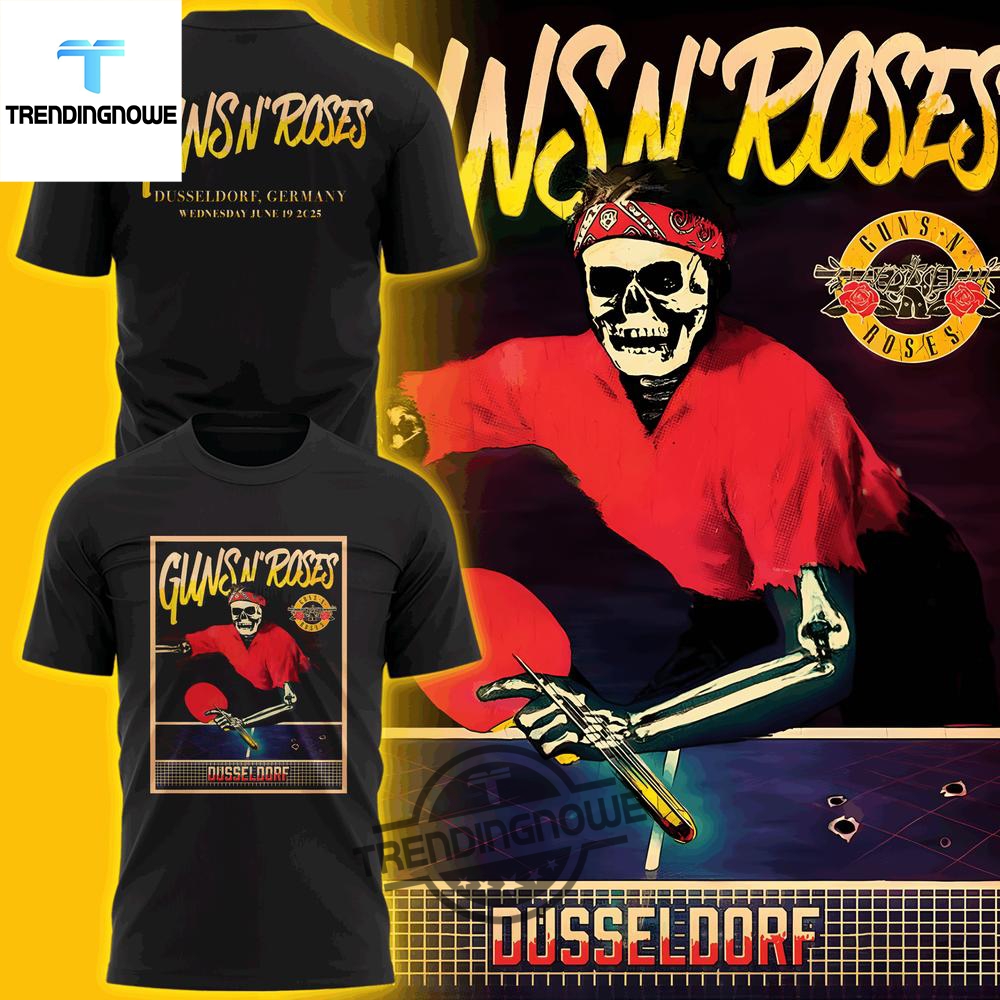 "Top 2025 Champion Shirts: Celebrate with Style and Spirit" 11 Guns N Roses World Tour To Dusseldorf 2025 Shirt