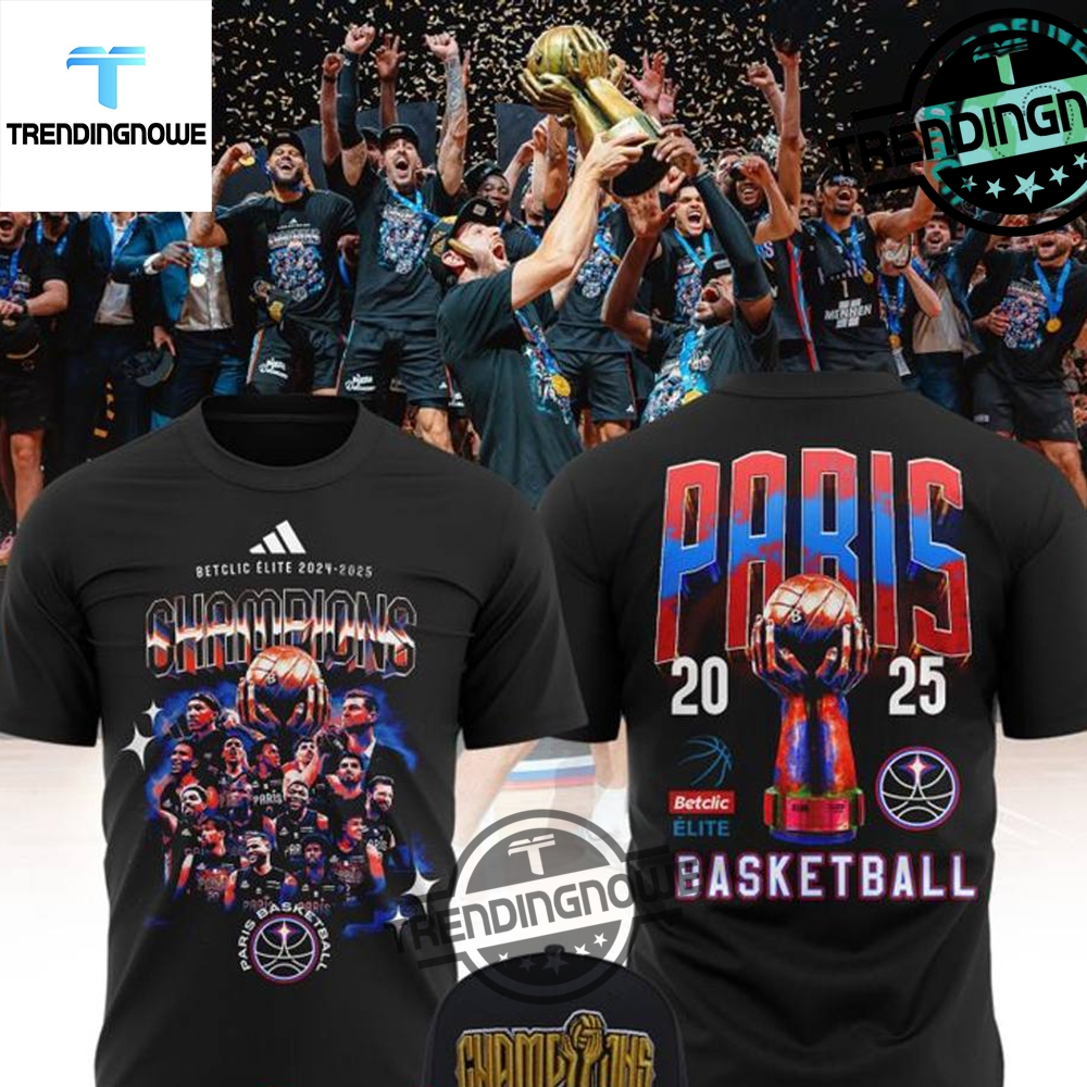 "Top 2025 Champion Shirts: Celebrate with Style and Spirit" 18 Paris Basketball 2025 Champions De France Shirt