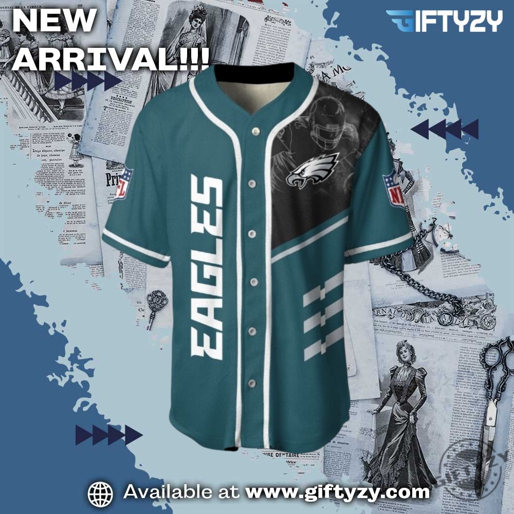 Nfl Philadelphia Eagles Snoopy Peanuts 3D Baseball Jersey 4 NFL Philadelphia Eagles Snoopy Peanuts 3D Baseball Jersey