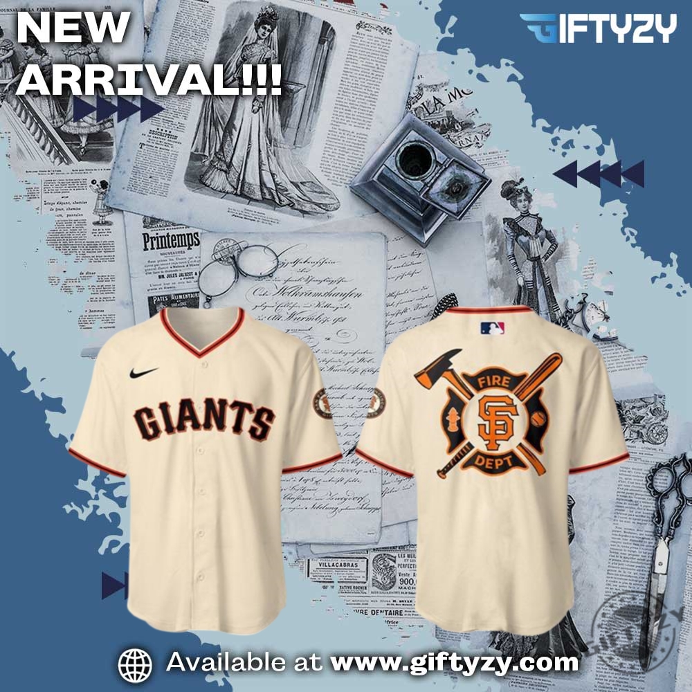 MLB Team 3D Jersey For Fan 16 Mlb San Francisco Giants Firefighter Appreciation Baseball Jersey