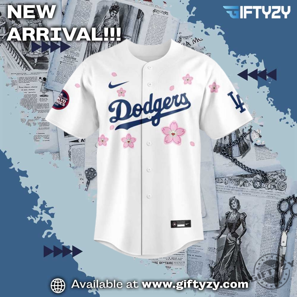 Mlb La Dodgers World Tour Tokyo Series Takashi Murakami Baseball Jersey 4 MLB LA Dodgers World Tour Tokyo Series Takashi Murakami Baseball Jersey