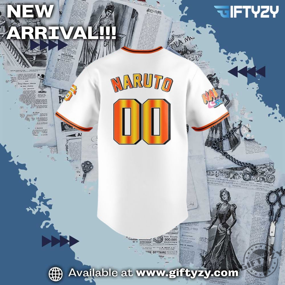 Mlb San Francisco Giants X Naruto Shippuden Custom Name Jersey 5 MLB San Francisco Giants X Naruto Shippuden Custom Name Jersey