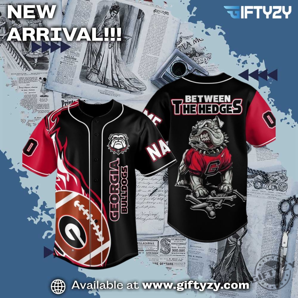 MLB Team 3D Jersey For Fan 21 Georgia Bulldogs Between The Hedges Personalized Custom Baseball Jersey