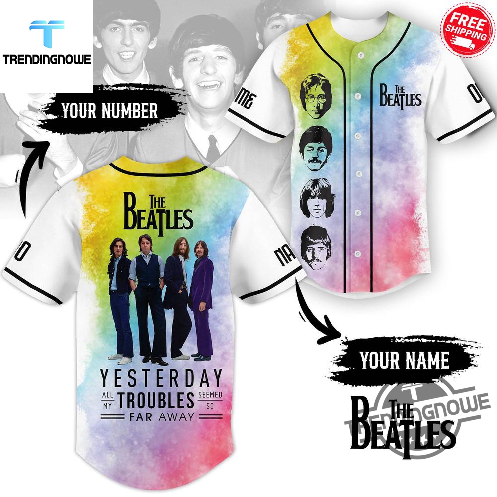 "Top 2025 Custom Baseball Jerseys: Beatles, Nationals, Pirates, Rockies, Mets" 2 Custom Name The Beatles Yesterday Baseball Jersey