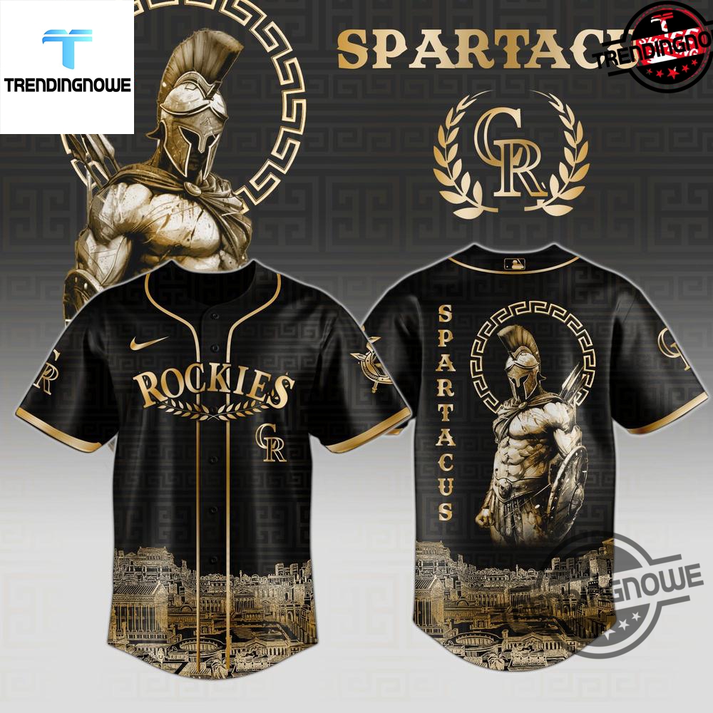 "Top 2025 Custom Baseball Jerseys: Beatles, Nationals, Pirates, Rockies, Mets" 5 Colorado Rockies Spartacus 2025 Baseball Jersey
