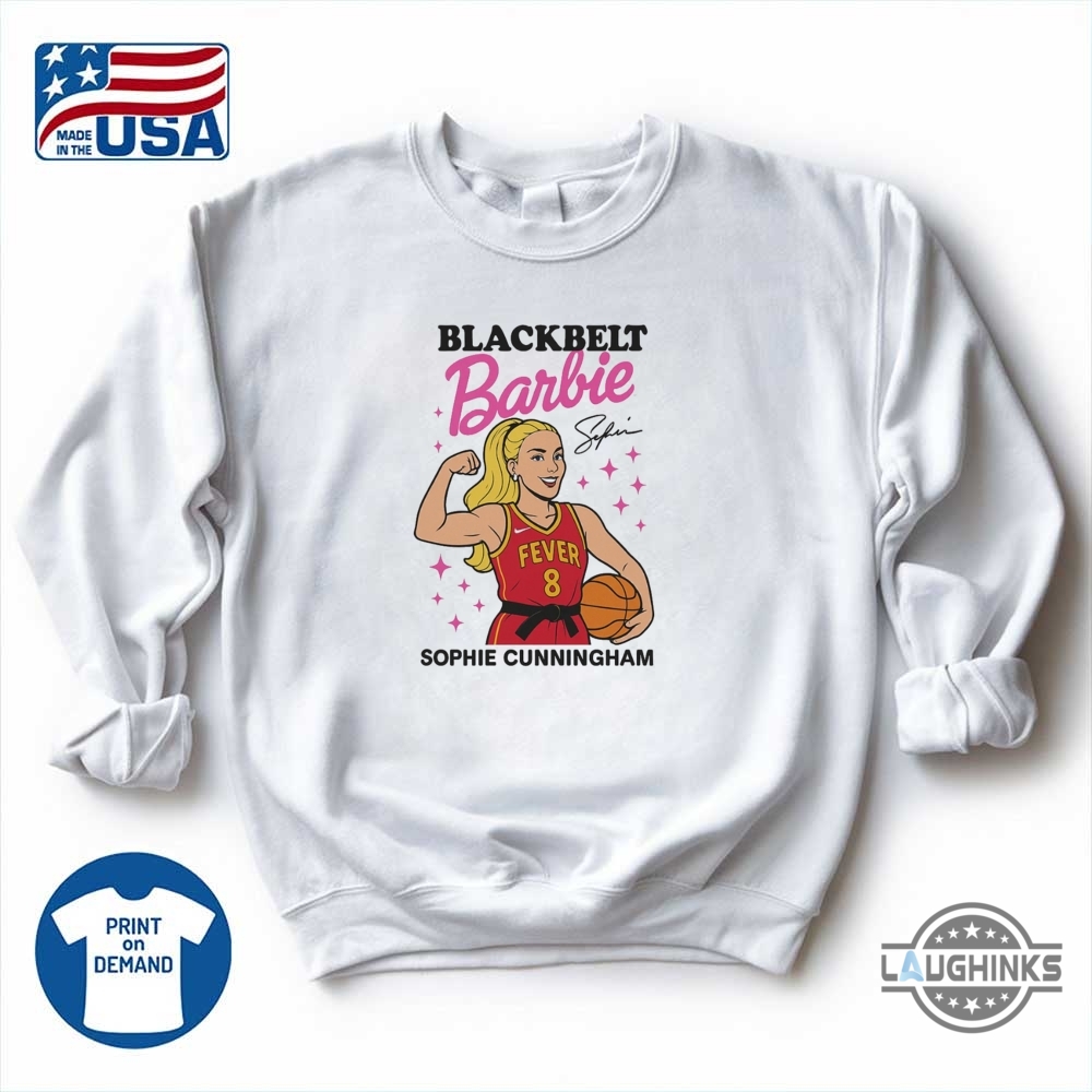 Sophie Cunningham 8 Indiana Fever Blackbelt Barbie Shirt 8 Sophie Cunningham 8 Indiana Fever Blackbelt Barbie Shirt