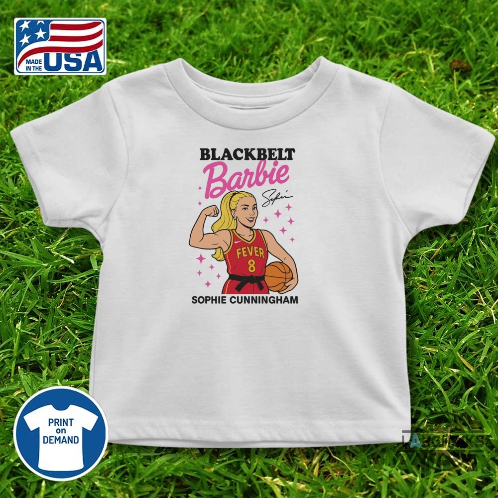 Sophie Cunningham 8 Indiana Fever Blackbelt Barbie Shirt 9 Sophie Cunningham 8 Indiana Fever Blackbelt Barbie Shirt