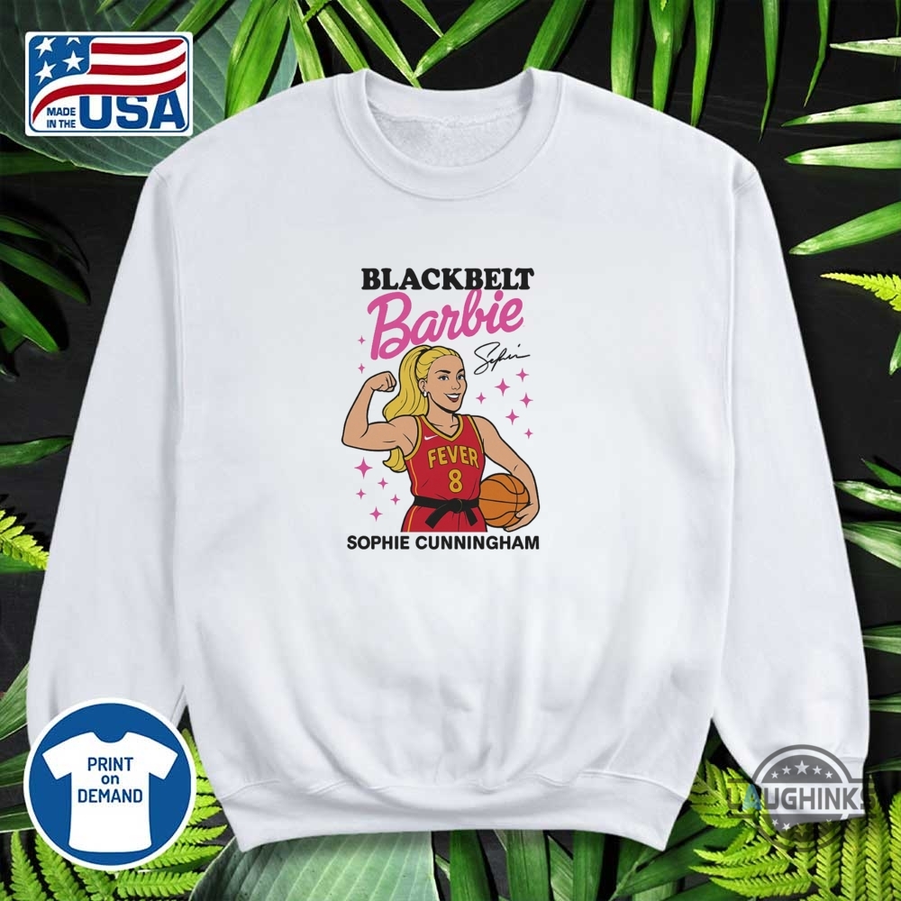 Sophie Cunningham 8 Indiana Fever Blackbelt Barbie Shirt 10 Sophie Cunningham 8 Indiana Fever Blackbelt Barbie Shirt