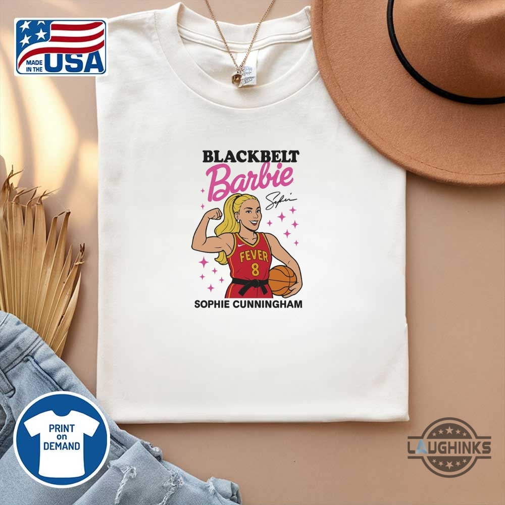 Sophie Cunningham 8 Indiana Fever Blackbelt Barbie Shirt 12 Sophie Cunningham 8 Indiana Fever Blackbelt Barbie Shirt