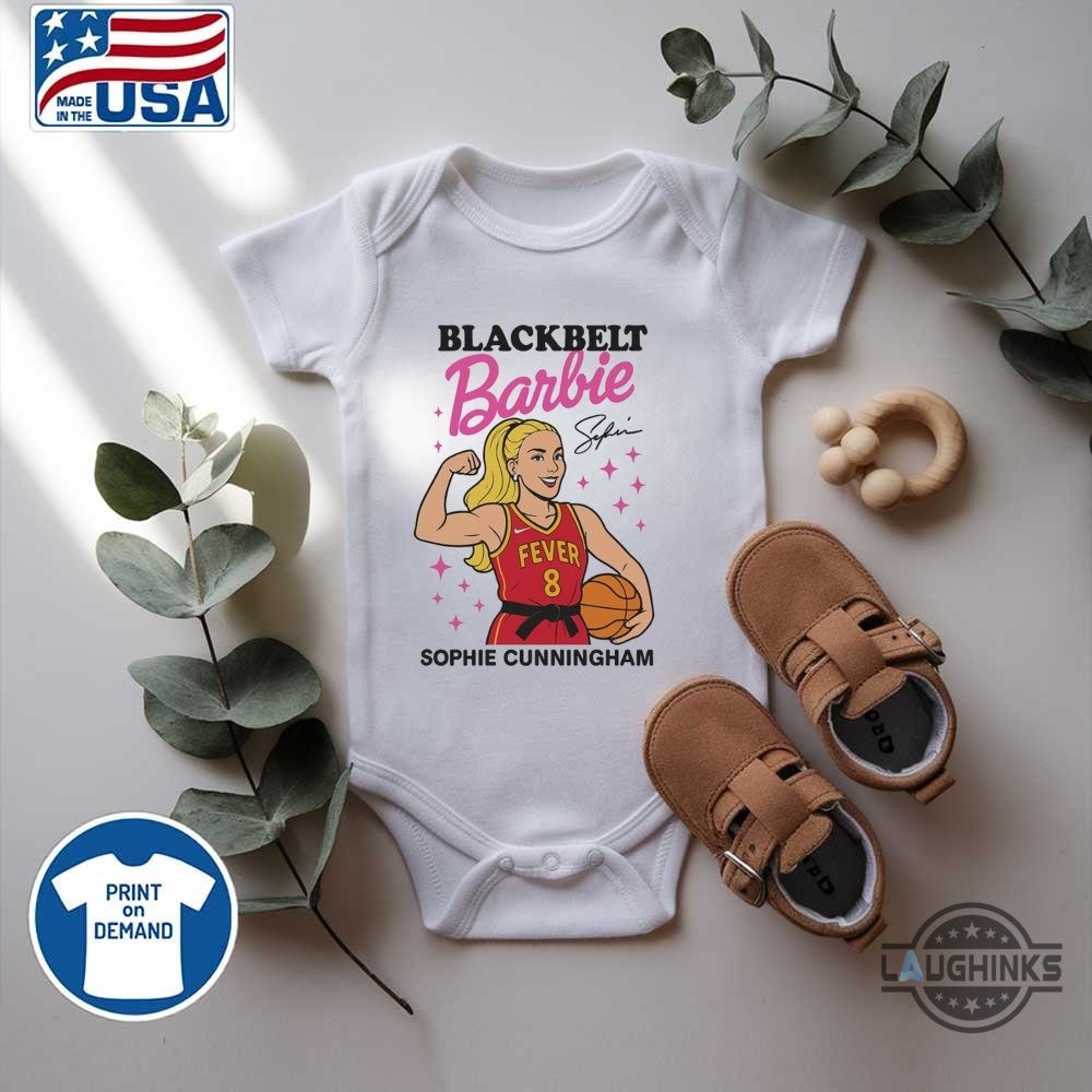 Sophie Cunningham 8 Indiana Fever Blackbelt Barbie Shirt 13 Sophie Cunningham 8 Indiana Fever Blackbelt Barbie Shirt