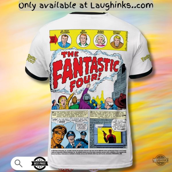 fantastic four limited edition comic sweatshirt t shirt hoodie full printed