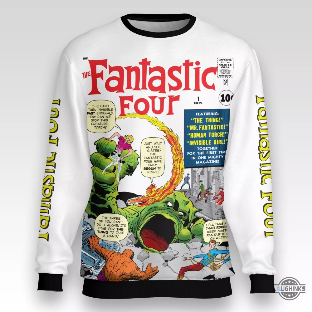 Fantastic Four Limited Edition Comic Sweatshirt T Shirt Hoodie Full Printed 9 Fantastic Four Limited Edition Comic Sweatshirt T-shirt Hoodie Full Printed