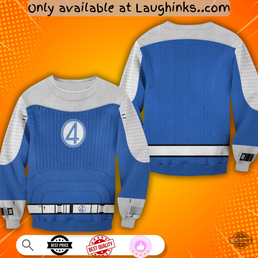 The Fantastic Four First Steps 3D Artificial Wool Sweatshirt Christmas Halloween Costume Shirt 3 The Fantastic Four First Steps 3D Artificial Wool Sweatshirt Christmas Halloween Costume Shirt
