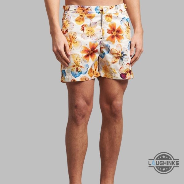 american idol luke bryan white sand orlebar brown oshibana floral hawaiian shirt and shorts laughinks 4